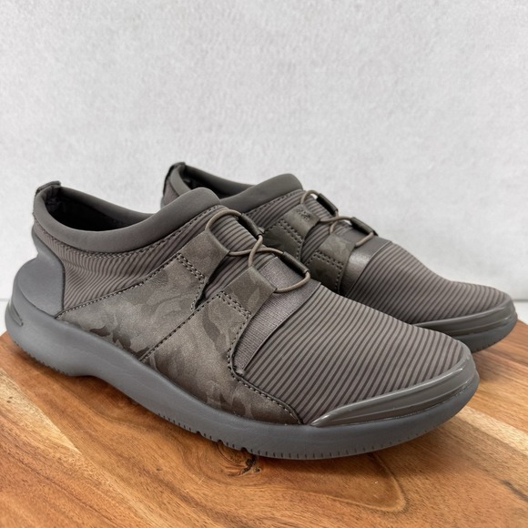 Bzees Gray Camo Anytime Slip on Walking Comfort Sneaker Shoe‎ Womens 9M Comfort - Picture 1 of 9